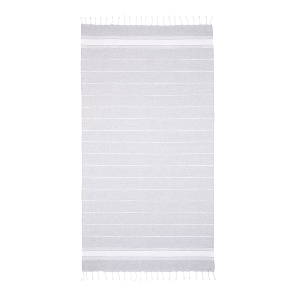 Carica l'immagine nel visualizzatore di Gallery, teli mare da personalizzare in cotone colore grigio_grigio 1195140 DET02
