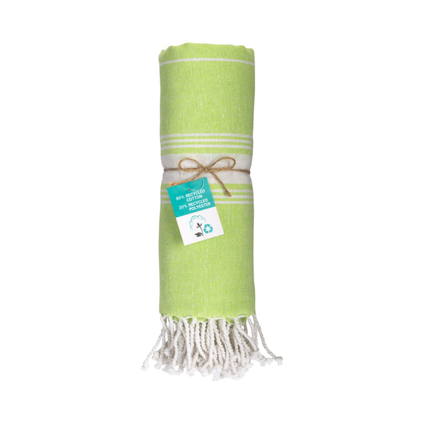 Carica l'immagine nel visualizzatore di Gallery, teli mare promozionali in cotone colore verde-mela_verde 1195140 DET02
