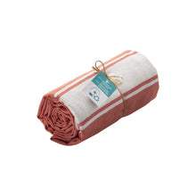 Carica l'immagine nel visualizzatore di Gallery, teli mare promozionali in cotone riciclato colore arancione_arancione 1195141 VAR04
