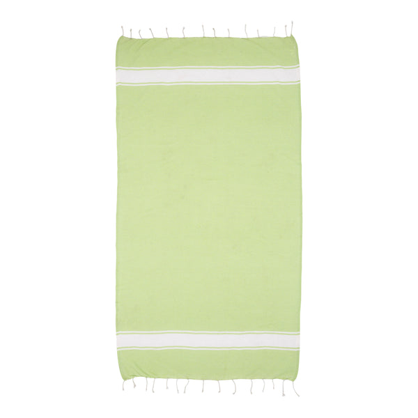 Carica l'immagine nel visualizzatore di Gallery, teli mare promozionali in cotone riciclato colore verde-mela_verde 1195141 DET02
