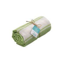 Carica l'immagine nel visualizzatore di Gallery, teli mare promozionali in cotone riciclato colore verde-mela_verde 1195141 VAR05
