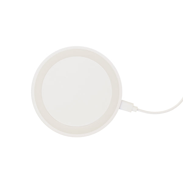 Carica l&#39;immagine nel visualizzatore di Gallery, caricabatteria wireless da personalizzare in plastica colore bianco_bianco 1195145 DET03
