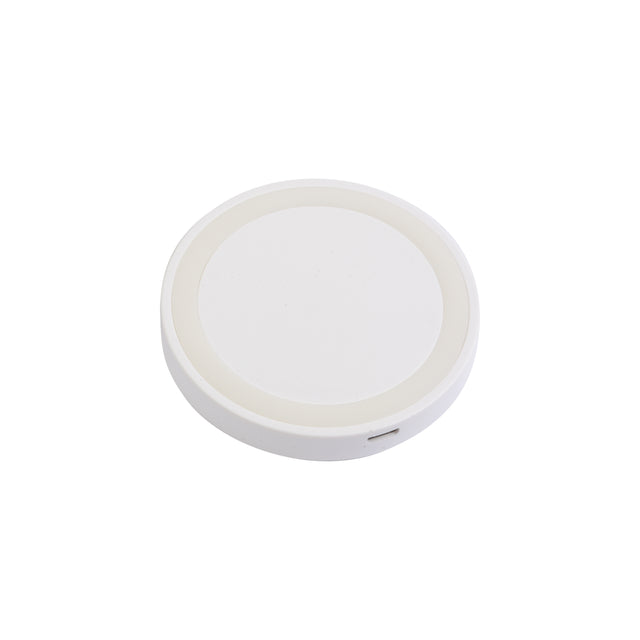 caricabatteria wireless da personalizzare in plastica colore bianco 1195145 VAR01