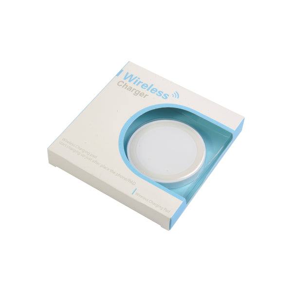 Carica l&#39;immagine nel visualizzatore di Gallery, caricabatteria wireless da personalizzare in plastica colore bianco_bianco 1195145 DET03
