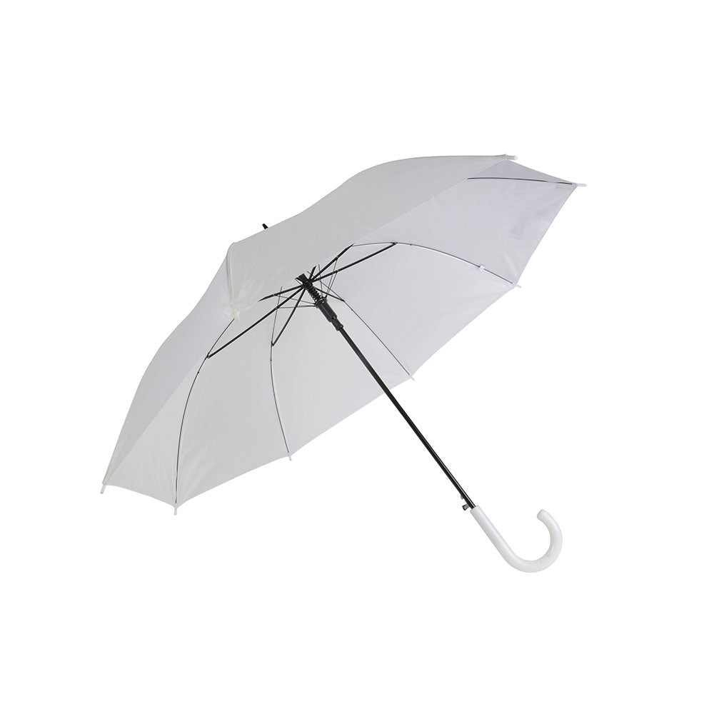 ombrelli classici da personalizzare in poliestere colore bianco_bianco 1195242 VAR02