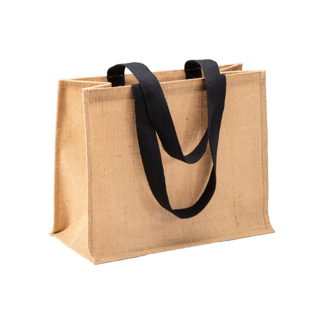 borse shopper personalizzate in juta colore nero 1195821 VAR01