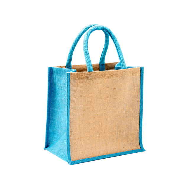 borse stampate con logo in juta colore celeste_azzurro 1195823 VAR03