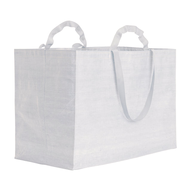 borse shopper da personalizzare in pp riciclato colore bianco 1195826 VAR01