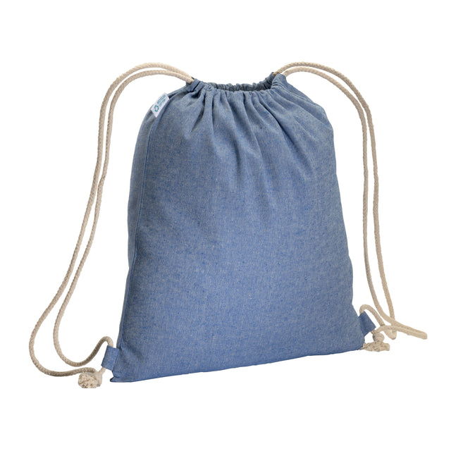 zainetti a sacco personalizzati in cotone riciclato colore royal_royal 1195839 VAR02