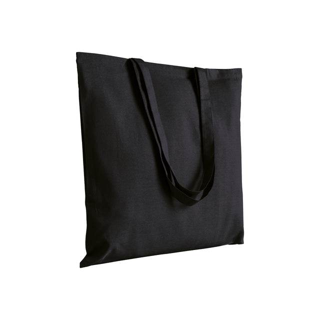 shopper personalizzate in cotone riciclato colore nero 1195845 VAR01