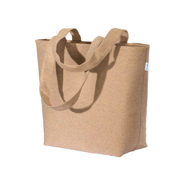 borse shopper personalizzate in cotone riciclato colore naturale_naturale 1195847 VAR01
