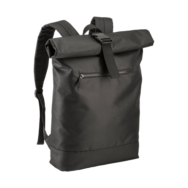 zaini porta PC e da lavoro personalizzati in rpet colore nero_nero 1195866 VAR01