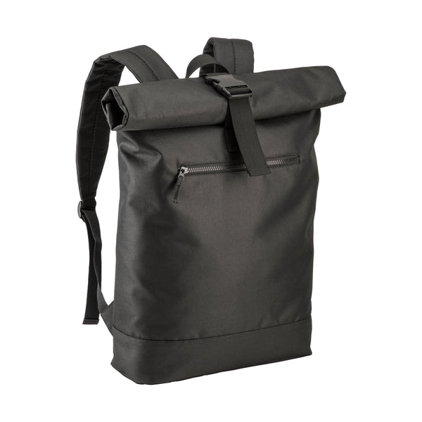 zaini porta PC e da lavoro personalizzati in rpet colore nero_nero 1195866 VAR01