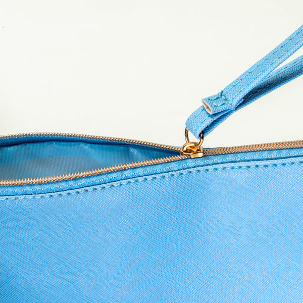 Carica l'immagine nel visualizzatore di Gallery, pochette e beauty case stampate con logo in pu colore celeste_azzurro 1195875 DET04

