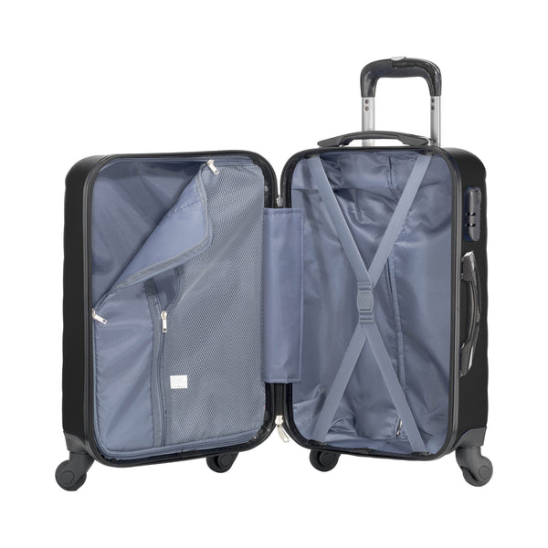 Carica l'immagine nel visualizzatore di Gallery, valigie trolley personalizzate in abs colore nero_nero 11313362 DET02

