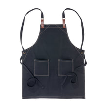 Carica l'immagine nel visualizzatore di Gallery, grembiuli e cappelli chef personalizzati in cotone colore nero_nero 1196119 VAR02
