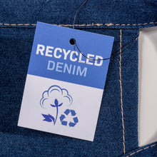 Carica l'immagine nel visualizzatore di Gallery, grembiuli e cappelli chef personalizzati in cotone riciclato colore jeans_blu 1196121 DET01
