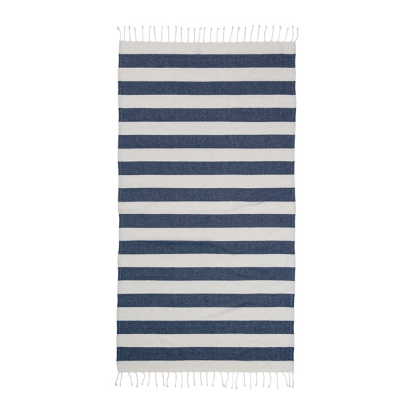 Carica l'immagine nel visualizzatore di Gallery, teli mare personalizzati in cotone riciclato colore blu_blu 1196126 DET03
