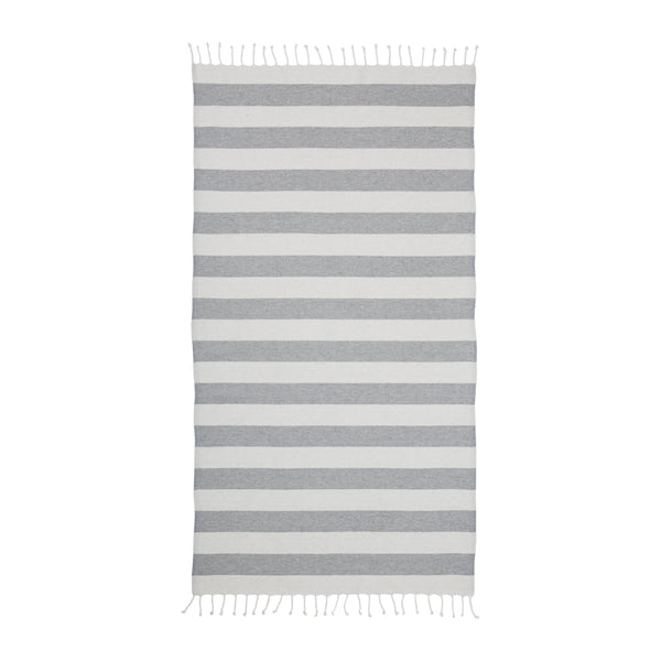 Carica l'immagine nel visualizzatore di Gallery, teli mare da personalizzare in cotone riciclato colore grigio_grigio 1196126 DET03
