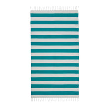 Carica l&#39;immagine nel visualizzatore di Gallery, teli mare promozionali in cotone riciclato colore verde-acqua_verde 1196126 VAR07
