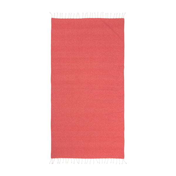 Carica l'immagine nel visualizzatore di Gallery, teli mare personalizzabili in cotone riciclato colore rosso_rosso 1196127 DET03
