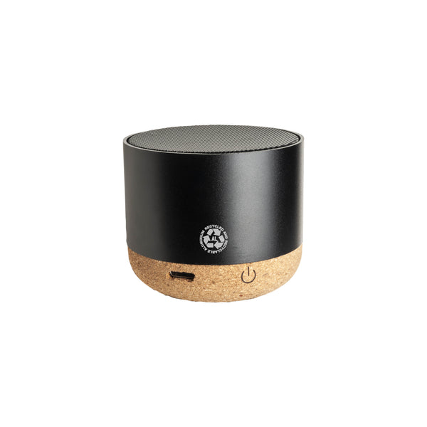 casse speaker bluetooth personalizzate in alluminio riciclato colore nero_nero 1196153 VAR01