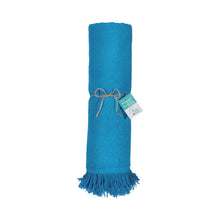 Carica l'immagine nel visualizzatore di Gallery, teli mare pubblicitari in cotone riciclato colore celeste_azzurro 1196157 VAR01
