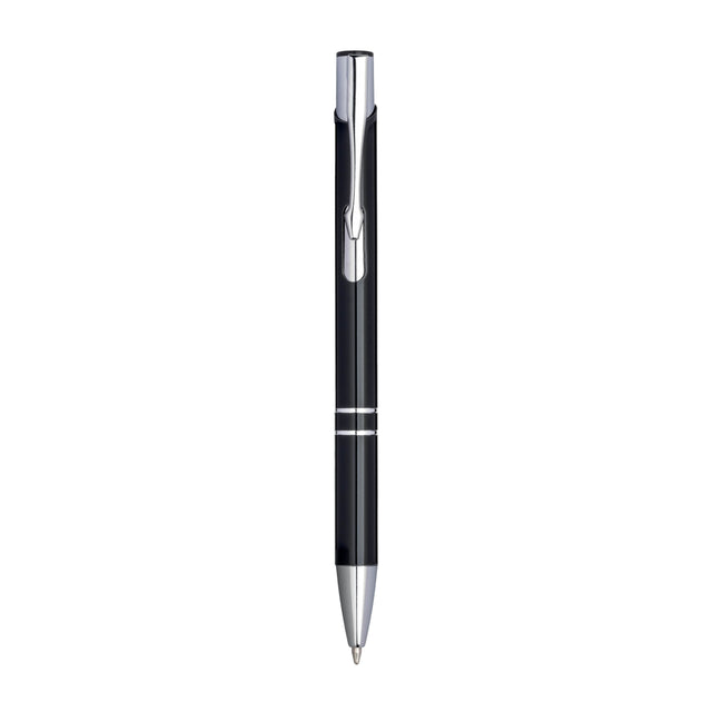 biro ecologiche personalizzate in alluminio riciclato colore nero 1196539 VAR01