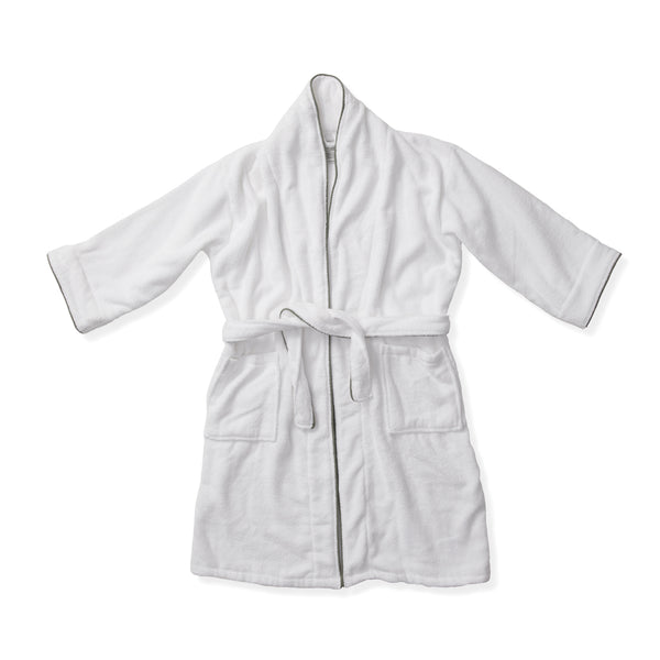 Carica l&#39;immagine nel visualizzatore di Gallery, accappatoi da personalizzare in cotone colore bianco_bianco 1222489440 DET09
