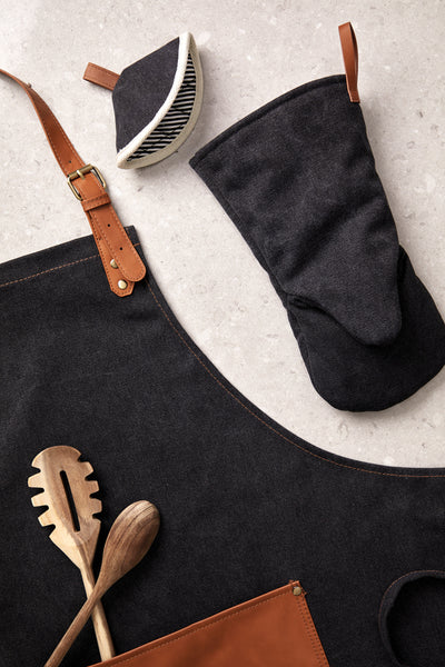 Carica l&#39;immagine nel visualizzatore di Gallery, accessori cucina personalizzati in cotone colore nero_nero 1294189 DET06
