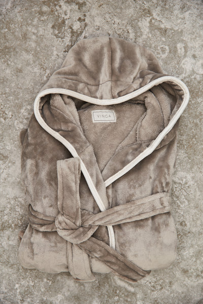 Carica l&#39;immagine nel visualizzatore di Gallery, accappatoi da personalizzare in rpet colore grigio_grigio 122321224 DET09
