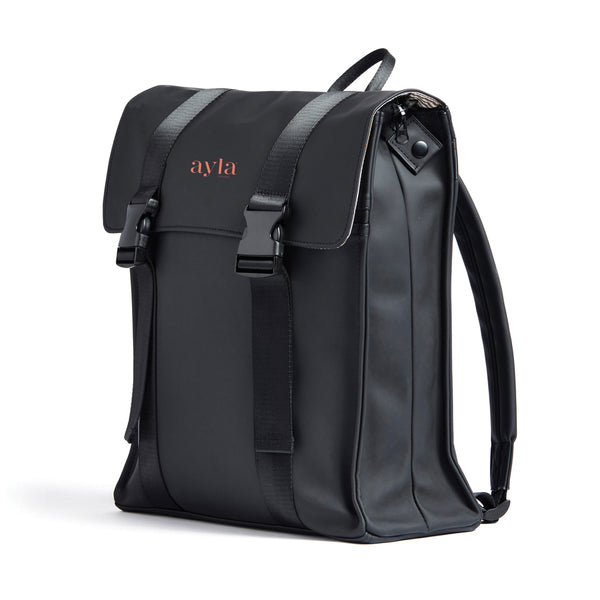 Carica l&#39;immagine nel visualizzatore di Gallery, zaini porta PC e da lavoro personalizzati in poliestere, poliestere colore nero_nero 12296718 DET09
