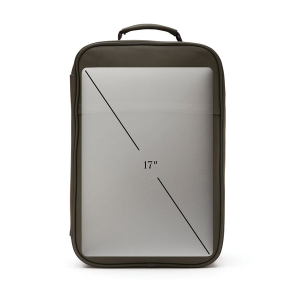Carica l&#39;immagine nel visualizzatore di Gallery, zaini porta PC promozionali in pu, poliestere colore verde_verde 12296720 DET09
