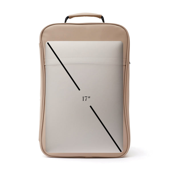 Carica l&#39;immagine nel visualizzatore di Gallery, zaini porta PC da personalizzare in pu, poliestere colore greige_grigio 12296720 DET09
