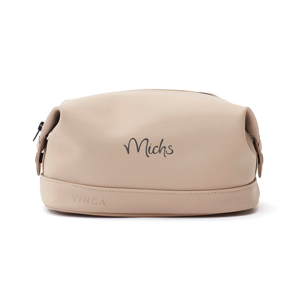 Carica l&#39;immagine nel visualizzatore di Gallery, pochette e beauty case personalizzate in pu, poliestere colore greige_grigio 12296721 DET09
