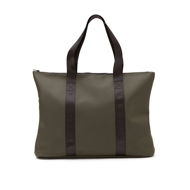 borse shopper personalizzate in poliestere, poliestere colore verde_verde 12296727 VAR04