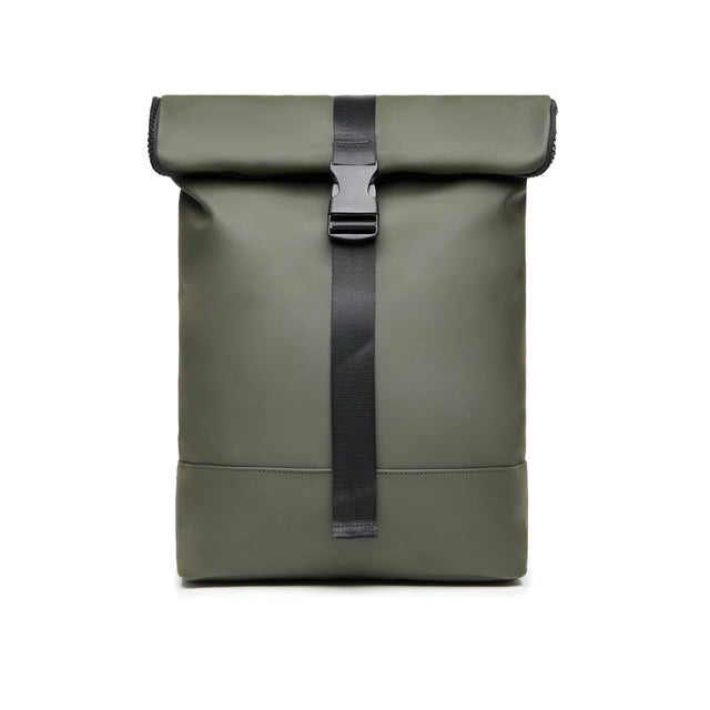 zaini porta PC promozionali in pu, poliestere colore verde_verde 12296735 VAR04