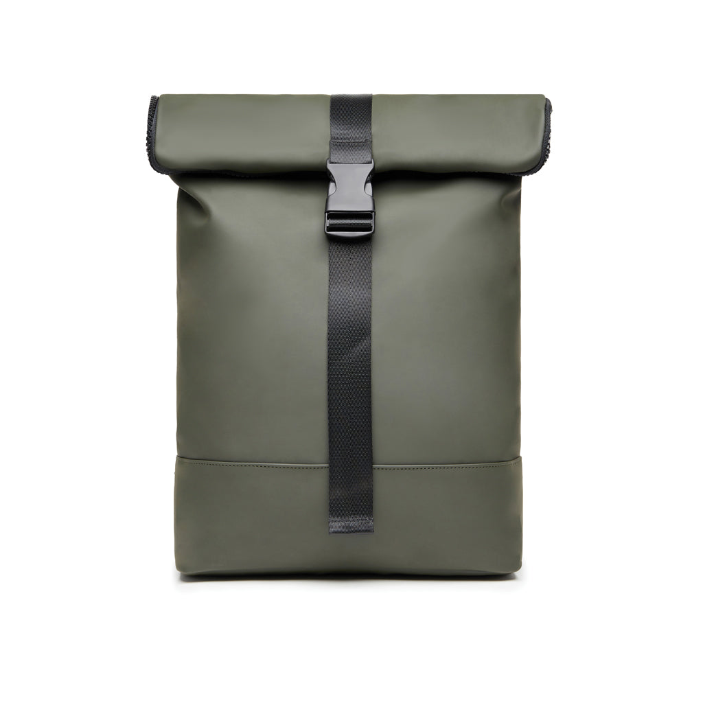 zaini porta PC promozionali in pu, poliestere colore verde_verde 12296735 VAR04