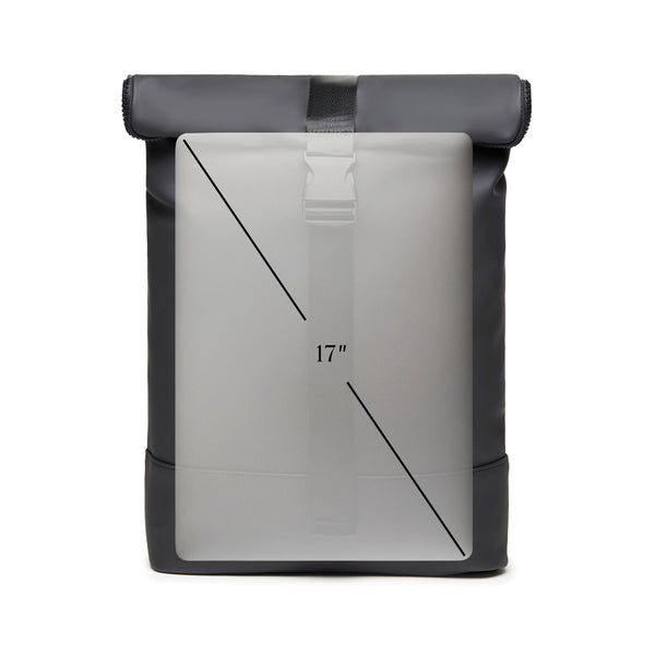 Carica l&#39;immagine nel visualizzatore di Gallery, zaini porta PC personalizzati in pu, poliestere colore nero_nero 12296735 DET09
