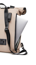 Carica l&#39;immagine nel visualizzatore di Gallery, zaini porta PC e da lavoro da personalizzare in pu, poliestere colore greige_grigio 12296735 DET07
