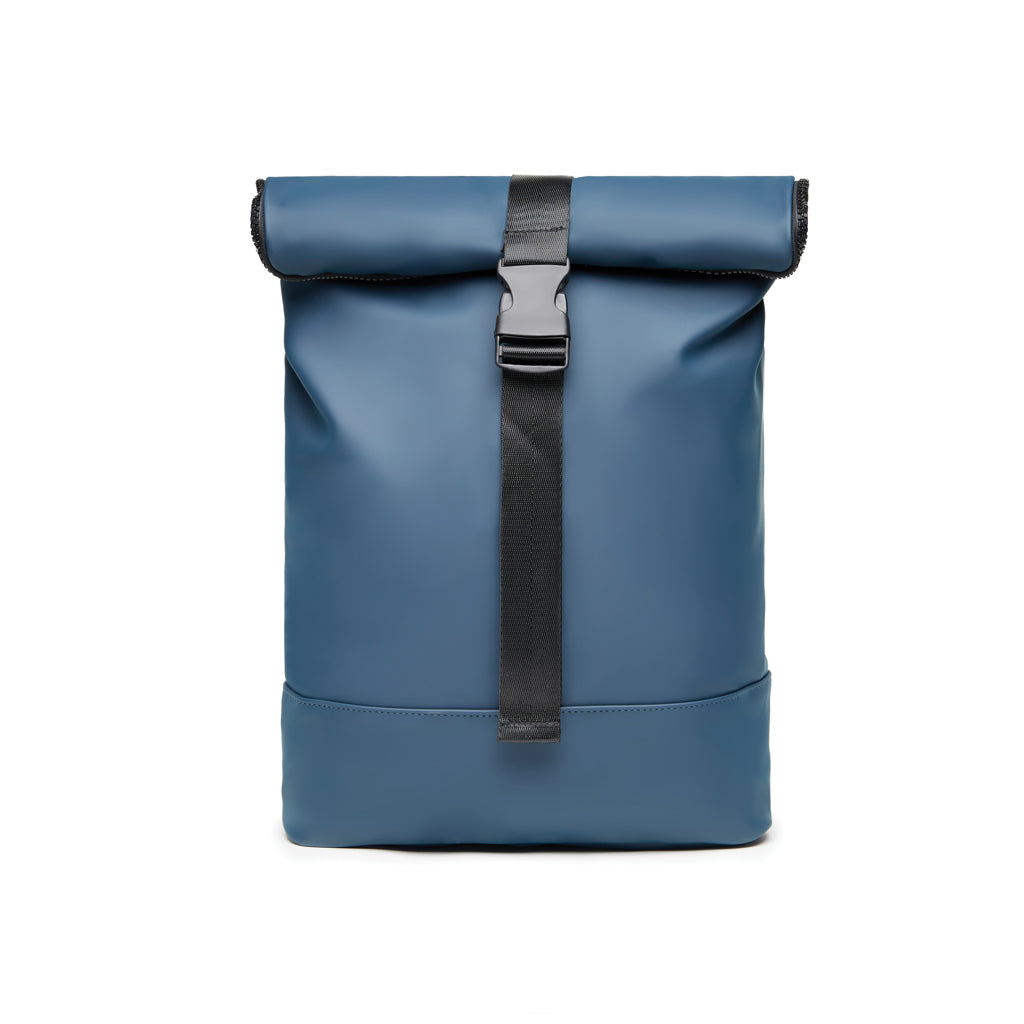zaini porta PC personalizzati in pu, poliestere colore blu-navy_blu 12296735 VAR03