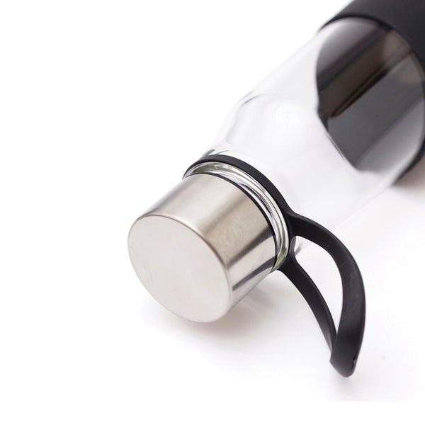 Carica l&#39;immagine nel visualizzatore di Gallery, borracce personalizzate in vetro, silicone colore nero_nero 122322684 DET08
