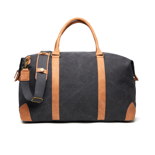 borsoni da viaggio personalizzati in canapa riciclato, poliestere colore nero_nero 12296939 VAR02