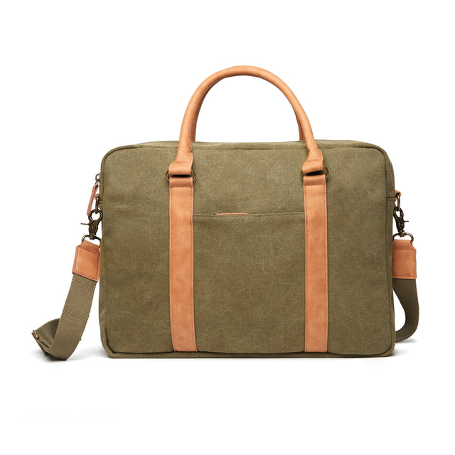 borse porta PC e documenti personalizzate in cotone riciclato colore verde_verde 12296940 VAR04