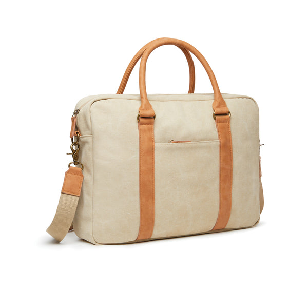 Carica l&#39;immagine nel visualizzatore di Gallery, borse porta PC e documenti personalizzate in cotone riciclato colore greige_grigio 12296940 DET09
