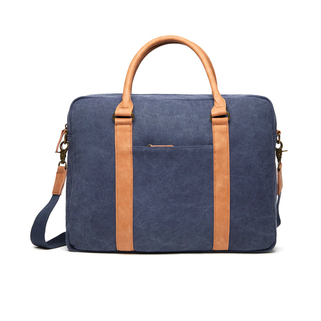 borse porta PC e documenti personalizzate in cotone riciclato colore blu-navy_blu 12296940 VAR03