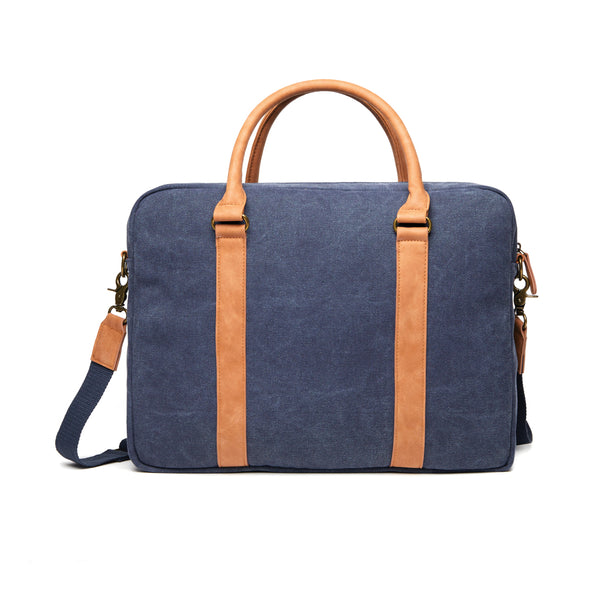 Carica l&#39;immagine nel visualizzatore di Gallery, borse porta PC e documenti personalizzate in cotone riciclato colore blu-navy_blu 12296940 DET09

