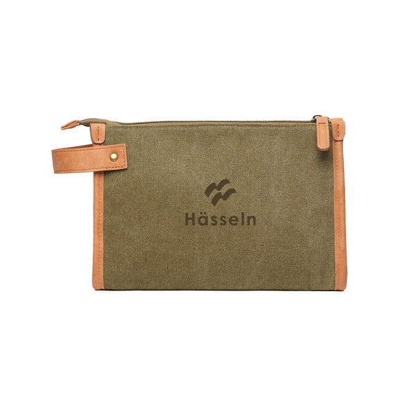 Carica l&#39;immagine nel visualizzatore di Gallery, pochette e beauty case personalizzate in canapa riciclato, poliestere colore verde_verde 12296941 DET05
