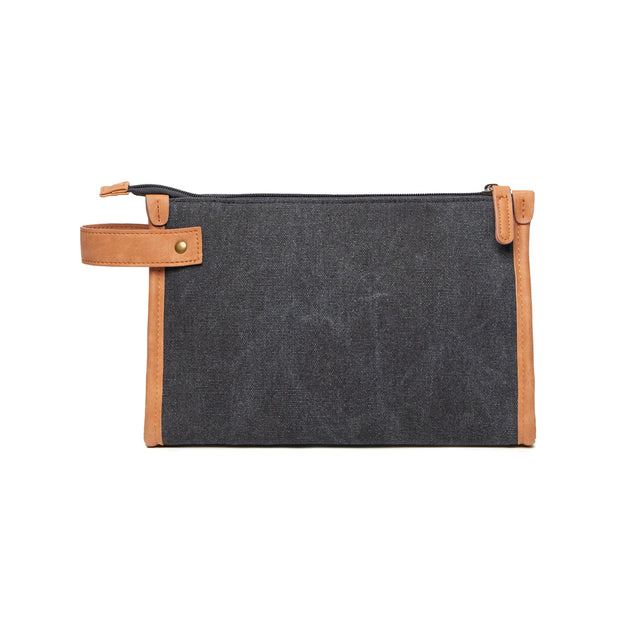 pochette e beauty case personalizzate in canapa riciclato, poliestere colore nero_nero 12296941 VAR02