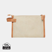 Carica l&#39;immagine nel visualizzatore di Gallery, pochette e beauty case personalizzate in canapa riciclato, poliestere colore greige_grigio 12296941 DET01
